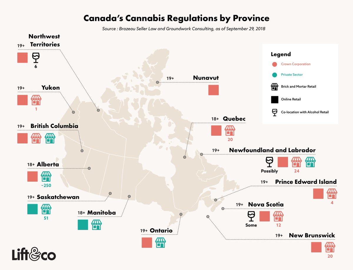 Cannabis Regulations in Canada by Province